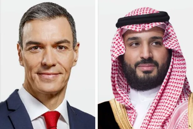 ولي العهد السعودي ورئيس وزراء إسبانيا يناقشان الموضوعات المشتركة