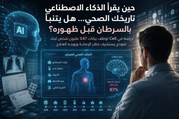 «أونكوفورمر»: نموذج ذكاء اصطناعي يتنبأ بالسرطان من تاريخك الصحي