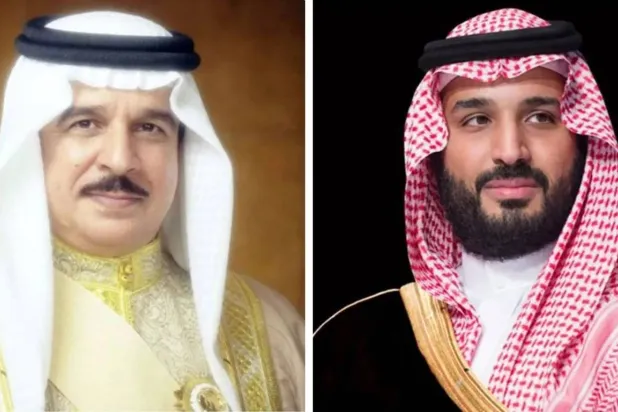 ولي العهد السعودي وملك البحرين يستعرضان جهود تعزيز أمن المنطقة