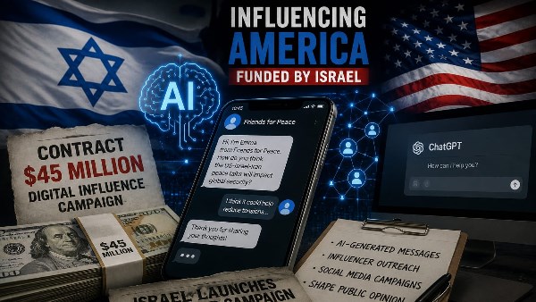 إسرائيل أنفقت 45 مليون دولار على حملة بالذكاء الاصطناعي لتحسين صورتها في أمريكا