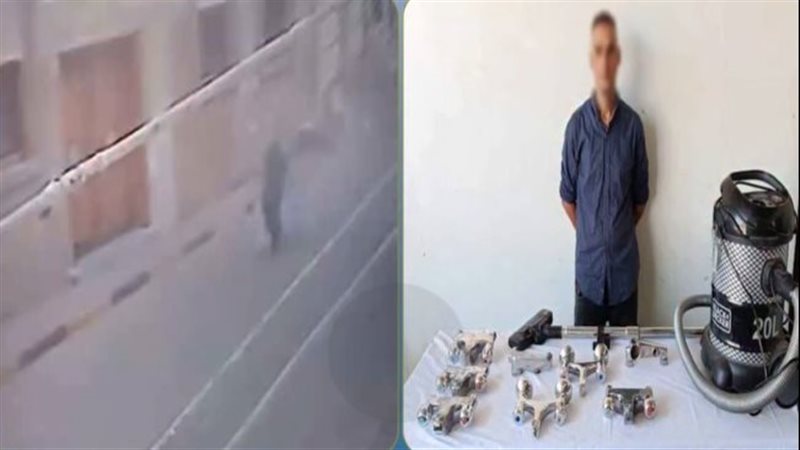سقوط لص سرق محتويات مسجد تحت الإنشاء بالمنوفية والأمن يعيد المسروقات