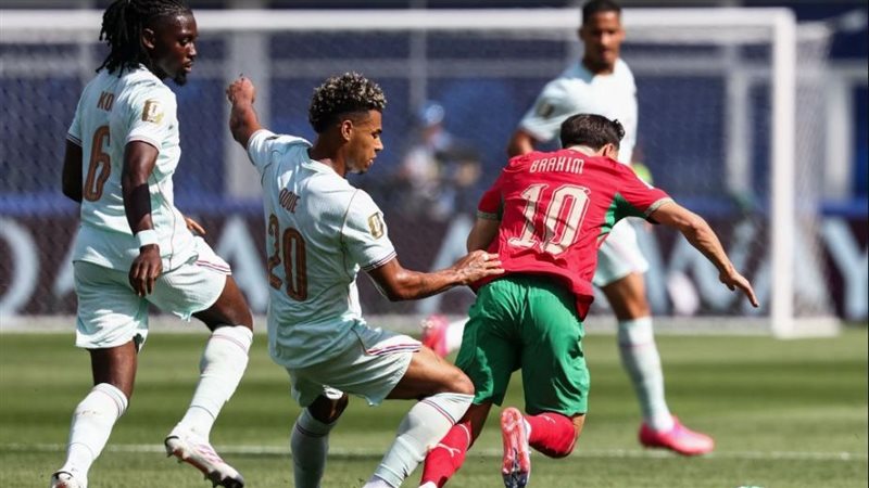 كيليان مبابي يتقدم بالهدف الأول لـ فرنسا أمام المغرب