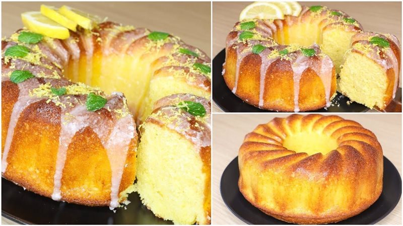 طريقة عمل كيكة الليمون فى خطوات سريعة