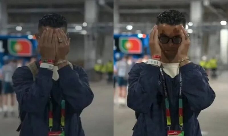 ما معنى الإشارة الغريبة التي قام بها رونالدو قبل خروجه من كأس العالم؟