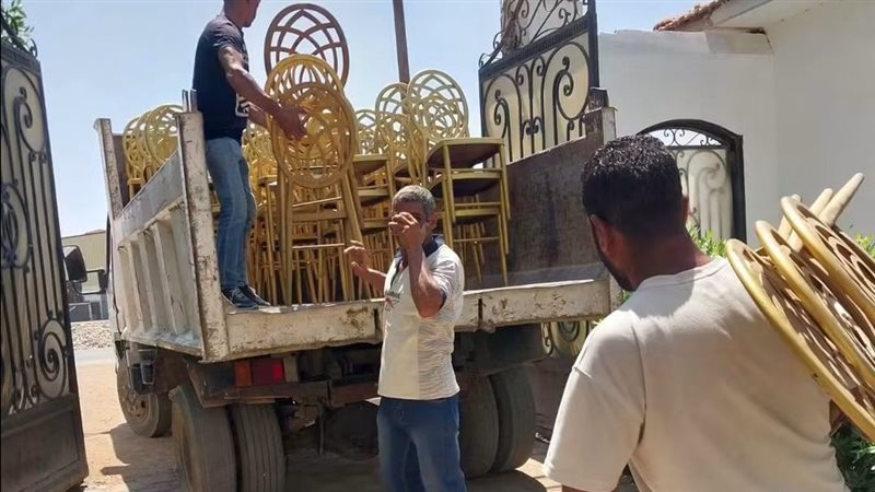 أبو النمرس تواصل حملات رفع الإشغالات والتشجير وإزالة 385 طن مخلفات