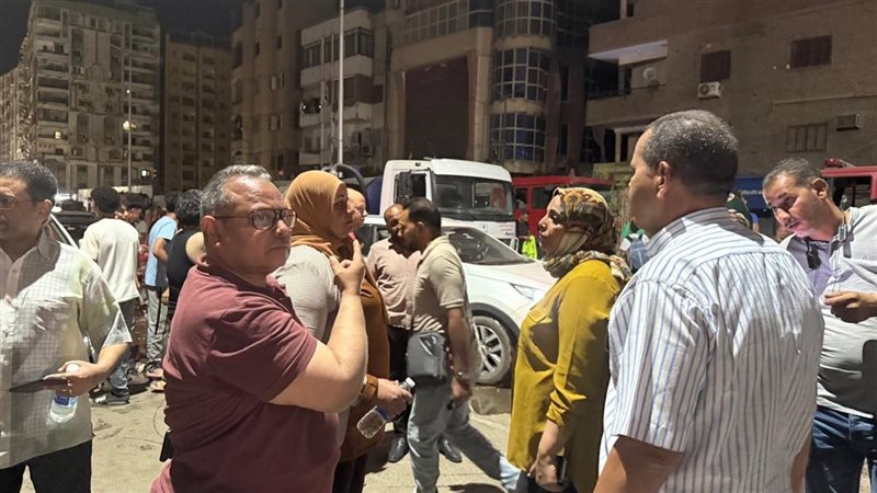 خروج جميع حالات الإصابة باختناق في حريق معهد الاتصالات بسوهاج بعد تعافيهم