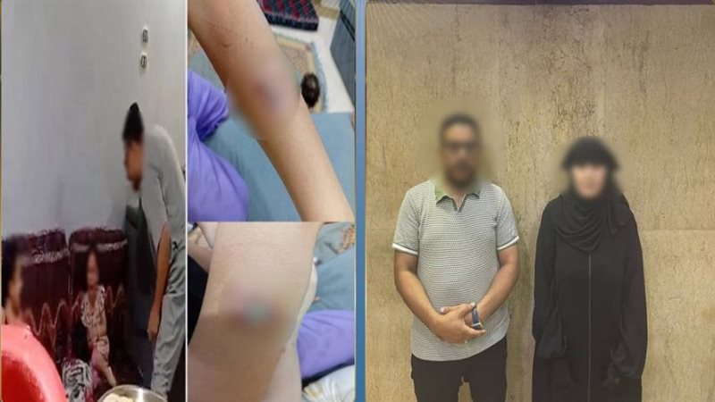 بعد تصدره التريند، القبض على الأب والأم في واقعة فيديو تعذيب طفلين بحلوان