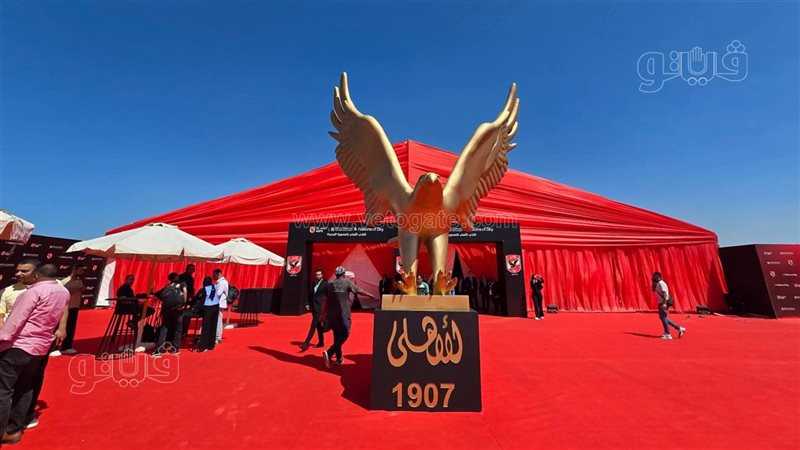استعدادات مؤتمر وضع حجر الأساس لفرع الأهلي بالمنصورة الجديدة (صور)