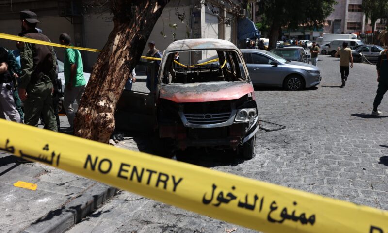 الشيباني يعلق بعد تفجيري دمشق وزيارة ماكرون