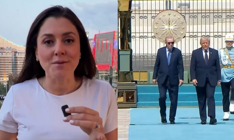 طوابير خيول ومدافع ومراسم مهيبة.. شاهد ما فعله أردوغان “صديق ترامب” في استقباله