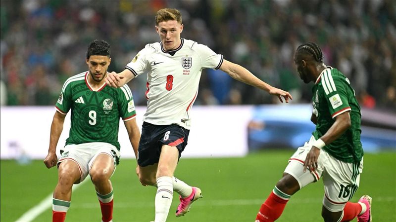 في دقيقتين، بيلينجهام يحرز هدفين لمنتخب إنجلترا أمام المكسيك