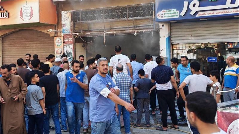 النيران تلتهم محل دواجن بالغربية والحماية المدنية تمنع كارثة (صور)