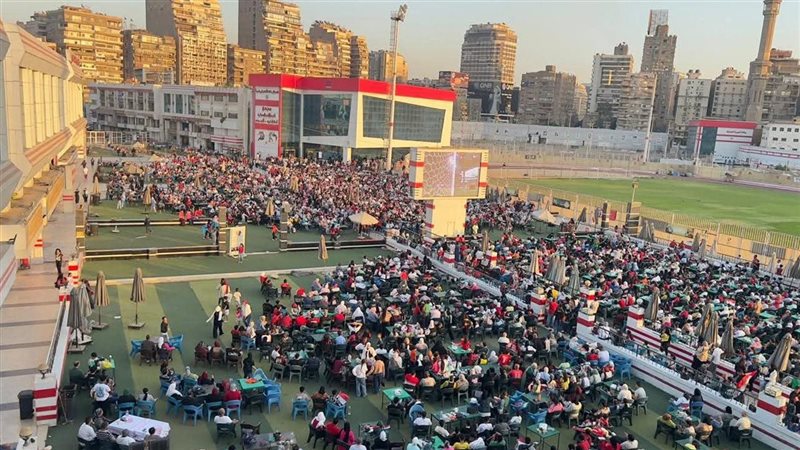 أجواء حماسية في نادي الزمالك لدعم منتخب مصر أمام الأرجنتين (صور)