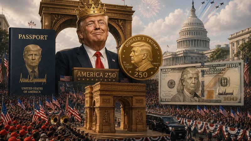 كيف حول ترامب احتفال أمريكا بعيد تأسيسها الـ250 إلى عرض يكرس عبادة الزعيم؟.. جواز سفر بصورته.. ورقة نقدية بتوقيعه.. ومجسم يريد تشييده في قلب واشنطن