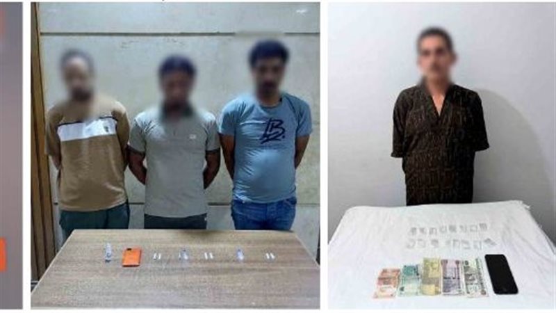 صور صاحبه عشان يفضحه، خلاف على تعاطي المخدرات يسقط 3 مدمنين في قبضة الأمن