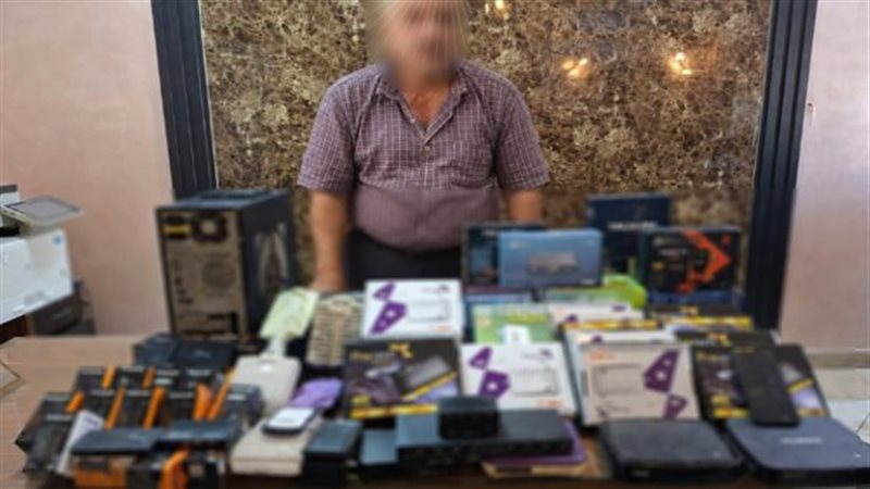 ضبط شبكة بث تلفزيوني لفك شفرات القنوات الفضائية بالمنوفية
