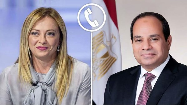 الرئيس السيسي يستعرض العلاقات الثنائية والقضايا الإقليمية في اتصال هاتفي مع رئيسة وزراء إيطاليا
