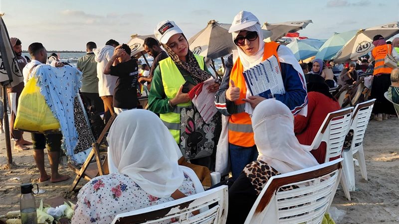 بدأت بشواطئ رأس البر بدمياط، صندوق مكافحة الإدمان يطلق حملة توعوية لحماية المصطافين