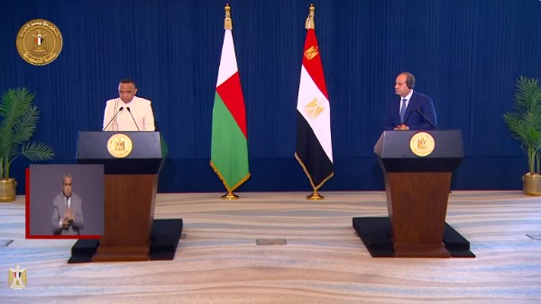 الرئيس ميكائيل يوجه دعوة رسمية للرئيس السيسي لزيارة مدغشقر