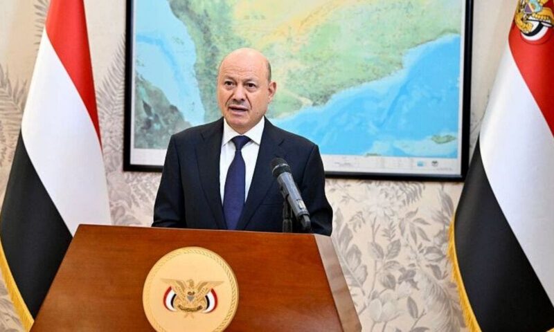 العليمي: الوقت حان لإنهاء انقلاب الحوثيين في اليمن