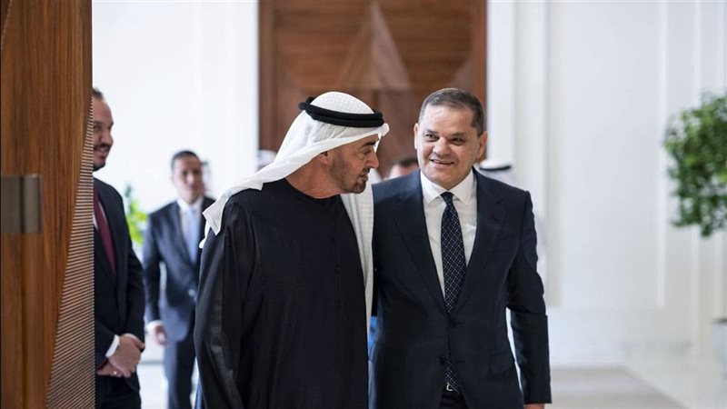 بن زايد يستقبل الدبيبة في الإمارات