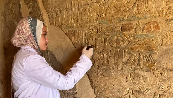 البعثة الأثرية المصرية تكشف عن ثلاث مقابر صخرية من عصر الدولة الحديثة بجبانة البوباسطيون