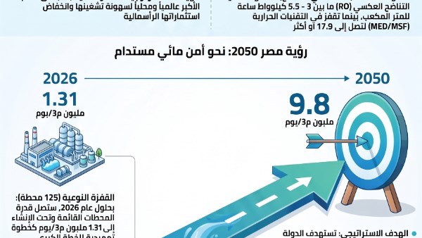 البحر يكتب مستقبل المياه.. التحلية المستدامة بين الخبرات العالمية والطموح المصرى