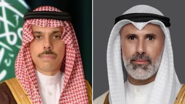 وزير الخارجية الكويتي يبحث هاتفيا مع نظيره السعودي آخر التطورات بالمنطقة والتصعيد الراهن وتداعياته