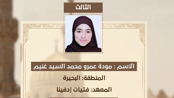 الثانوية الأزهرية.. محافظ البحيرة تهنئ الأولى والثالثة على مستوى الجمهورية