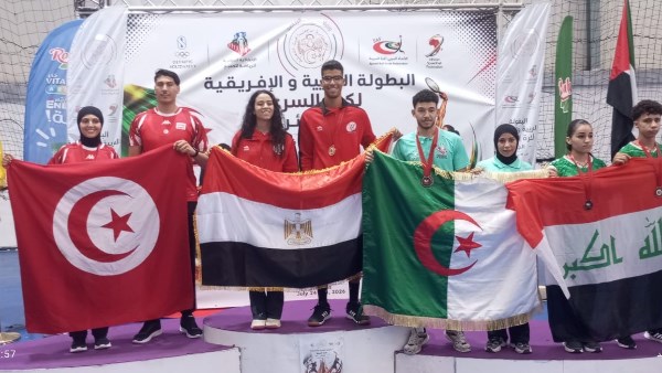 مصر تحصد الميداليات الذهبية .. وتونس الفضية بالبطولة العربية لكرة السرعة