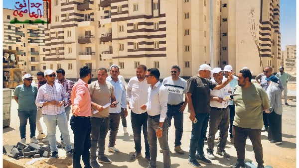 رئيس حدائق العاصمة يتابع ميدانياً أعمال البنية التحتية لـ سكن لكل المصريين