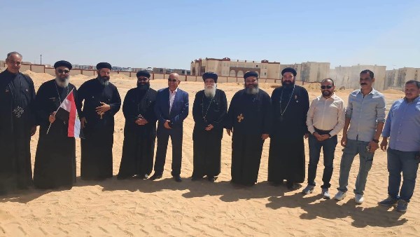 جهاز أكتوبر الجديدة يُسلّم أرض الكنيسة القبطية الأرثوذكسية بغرب المطار