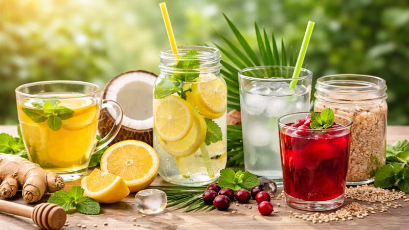 مشروبات تدعم صحة الكلى مع زيادة التعرق في الصيف