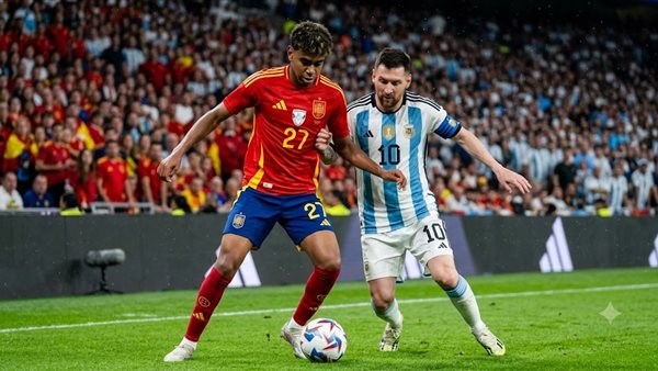 35 دقيقة | تعادل سلبي وهدف ضائع في مباراة إسبانيا والأرجنتين بنهائي كأس العالم
