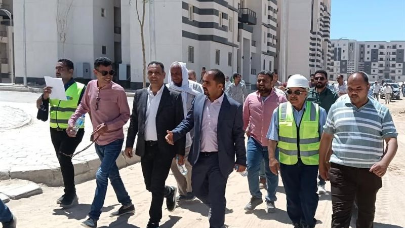 الموقف التنفيذي لمشروعات الإسكان والبنية الأساسية بمدن أسيوط وسوهاج والمنيا وملوي الجديدة