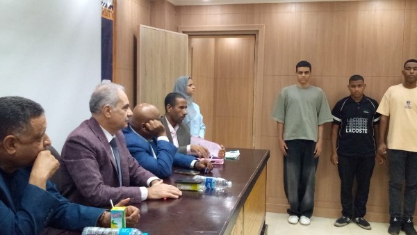 في جامعة أسوان: متابعة اختبارات القدرات بكلية علوم الرياضة