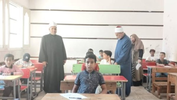 ختام امتحانات الدور الثاني للنقل الابتدائي بأزهر مطروح