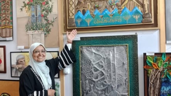 منطقة مطروح الأزهرية تشارك بلوحات فنية من التراث البيئي في معرض الإسكندرية للكتاب