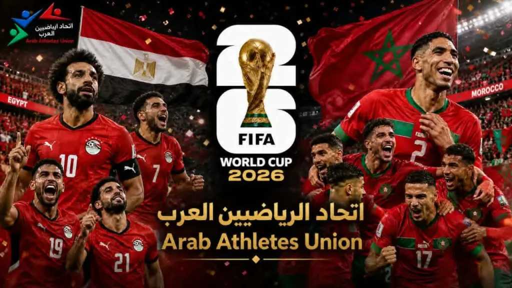 اتحاد الرياضيين العرب ”فوز منتخبا مصر و المغرب فرحة الأمة العربية و الأفريقية”