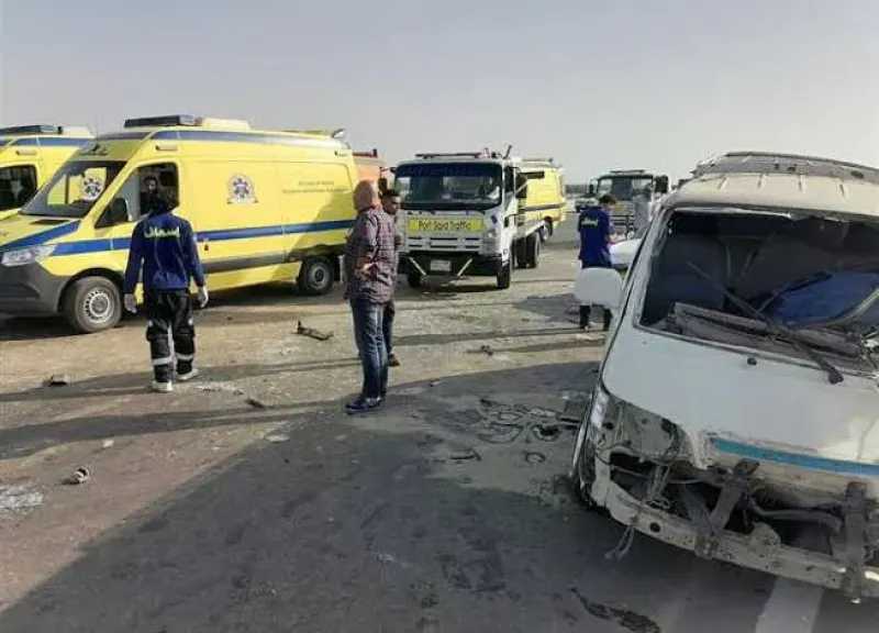 إصابة 7 أشخاص في انقلاب سيارة أمام عزبة المختار بسمالوط