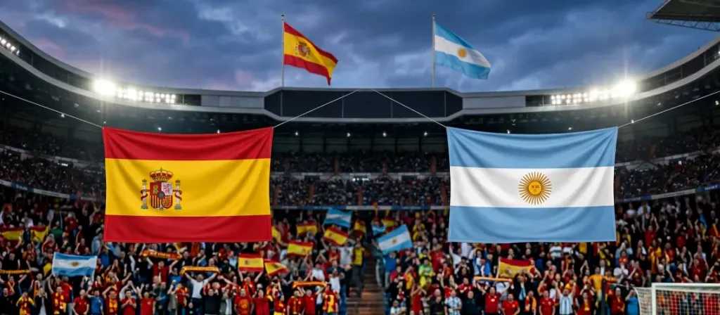يلا شوت بلس مشاهدة الشوط الأول من نهائي كأس العالم 2026 بث مباشر الأرجنتين وإسبانيا اليوم الأحد 19 يوليو مجاناً