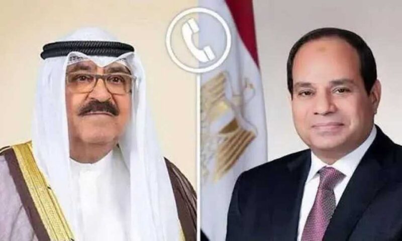 السيسي يؤكد لأمير الكويت تضامن مصر الكامل بعد الاعتداءات الإيرانية