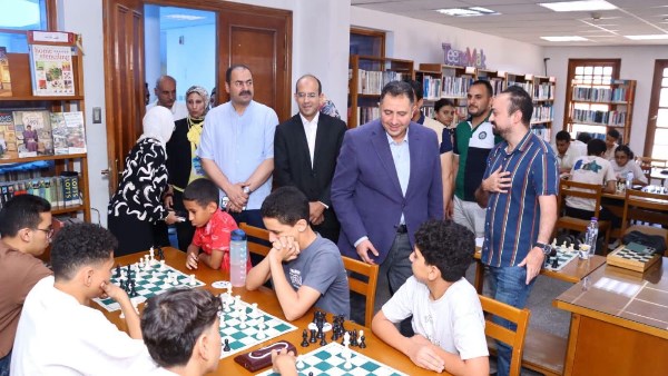 انطلاق فعاليات بطولة الشطرنج بمكتبة مصر العامة بدمياط