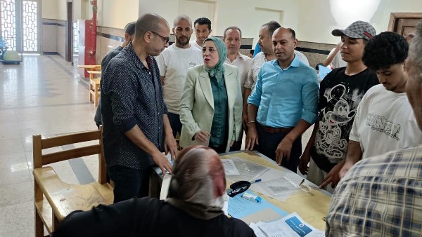 نائب رئيس جامعة بنها تتفقد اختبارات القدرات بـ علوم الرياضة والفنون التطبيقية