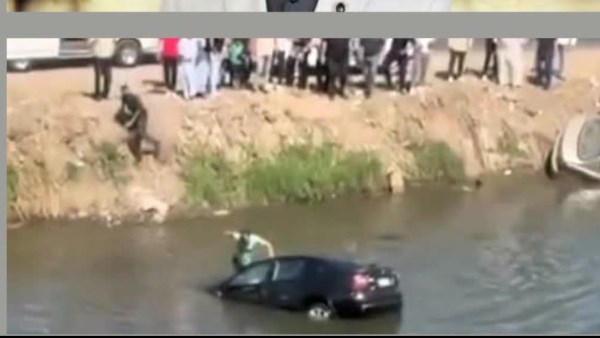 بطل الشهامة في الغربية.. قفز في الترعة لإنقاذ أسرة داخل ملاكي ..صور