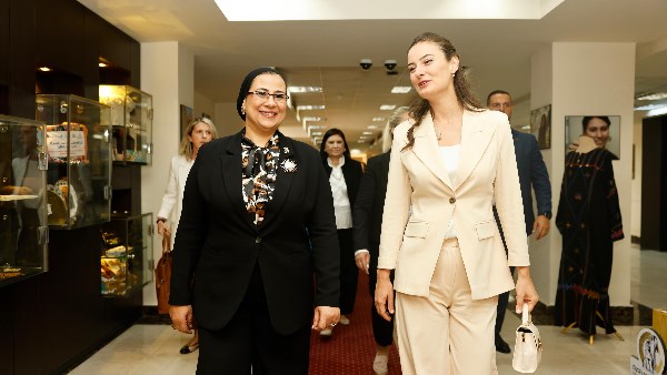 عمار تبحث مع قرينة رئيس جمهورية مونتينيجرو التعاون في مجال تمكين المرأة