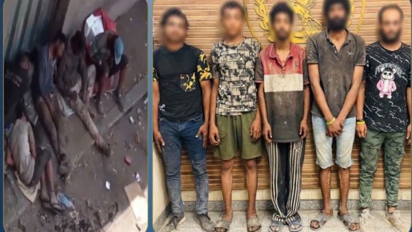 تحت تأثر الكلة .. القبض على 5 أشخاص افترشوا الرصيف في القليوبية