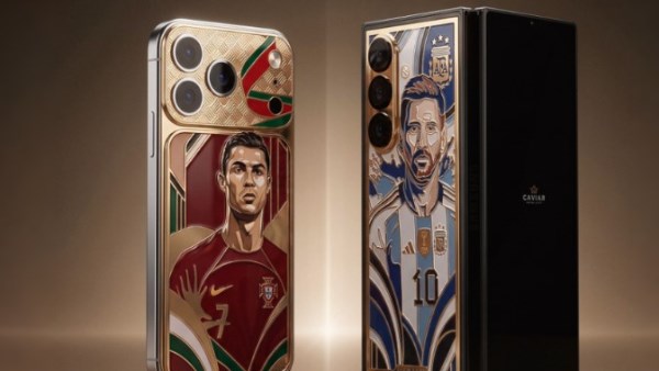 لعشاق كأس العالم.. كافيار تطلق هواتف فاخرة بصور رونالدو وميسي