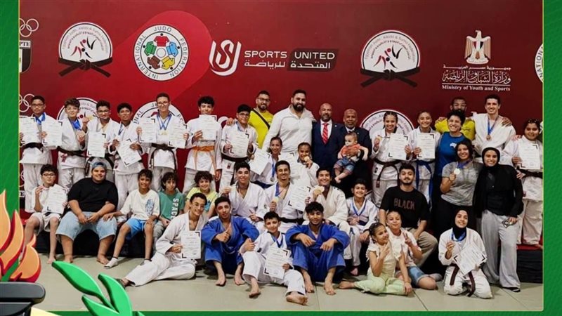 “رواد العاشر” بالشرقية يحصد 30 ميدالية متنوعة في بطولة الجمهورية للجودو