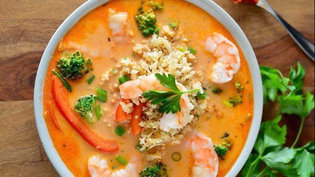 طريقة عمل شوربة الجمبري بالكريمة